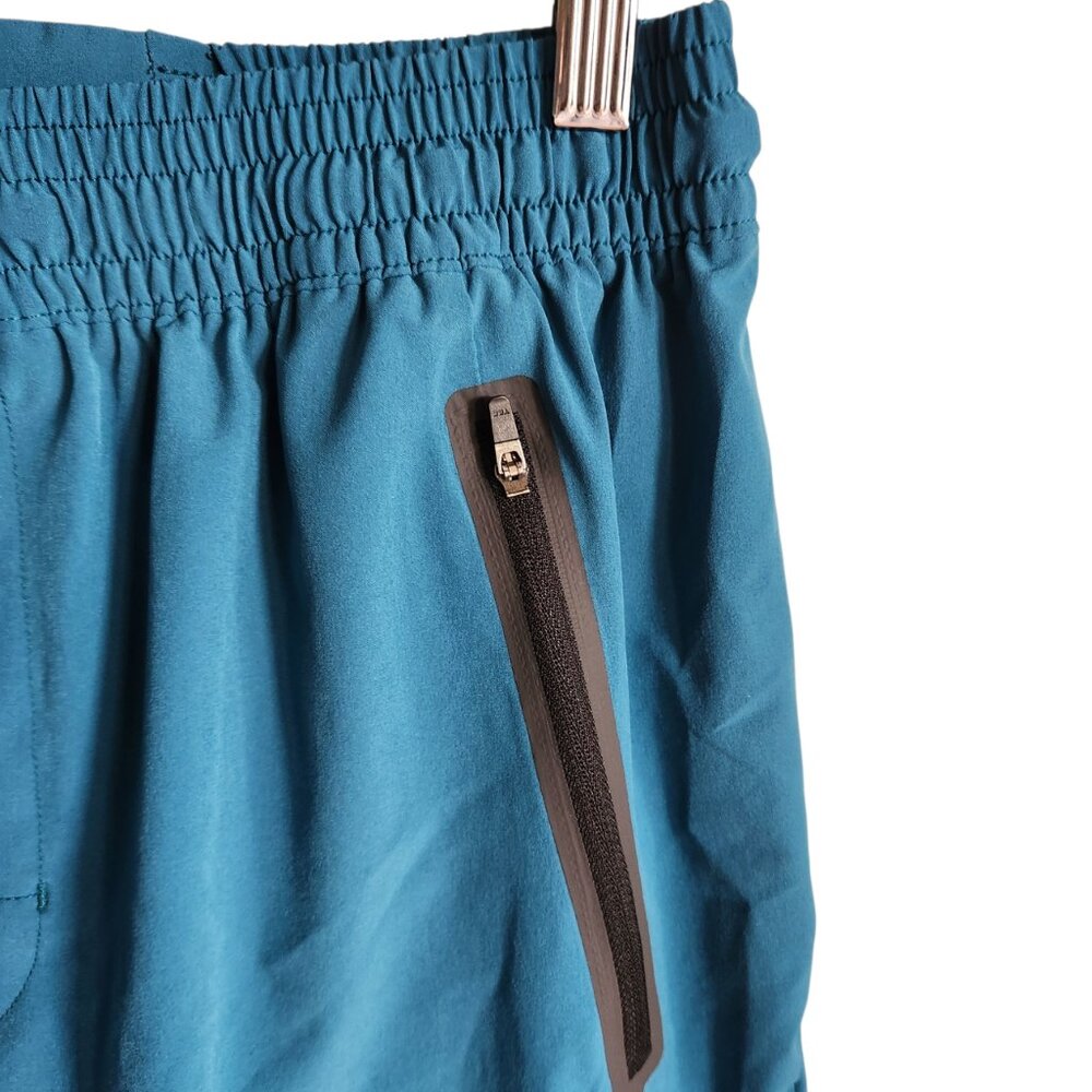 Outerknown Active Shorts Blue Medium Men's Workout Gym Pockets Unlined 7" Inseam - Picture 2 of 10